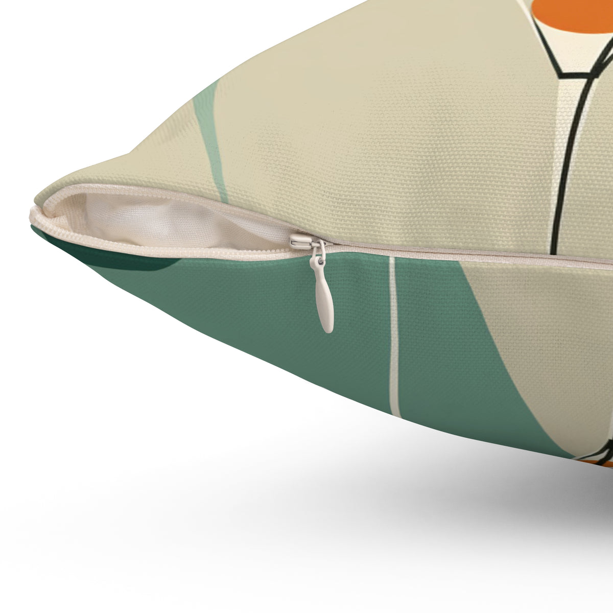 Modern Martini Decor Pillow - Stylish Spun Polyester Square Cushion for Home - Mid Century Modern Gal