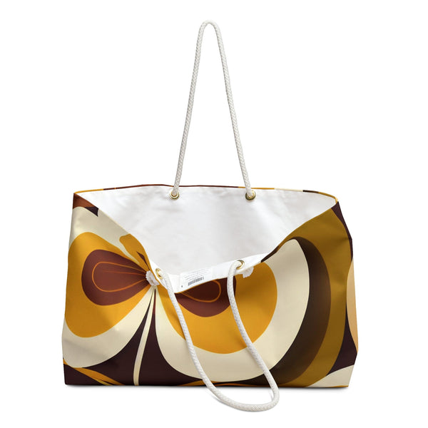 Feeling Groovy Mod Beach, Tote, 70's Pattern Weekender Bag