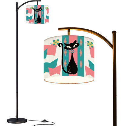 Mid Mod Retro Atomic Cat MCM Arc Floor Lamp