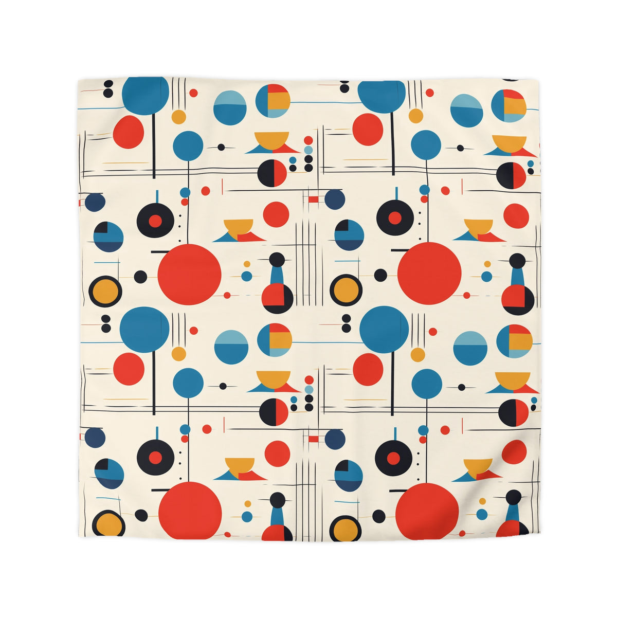 Mid Century Modern Bauhaus Designed Modern Duvet Cover - Mid Century Modern Gal