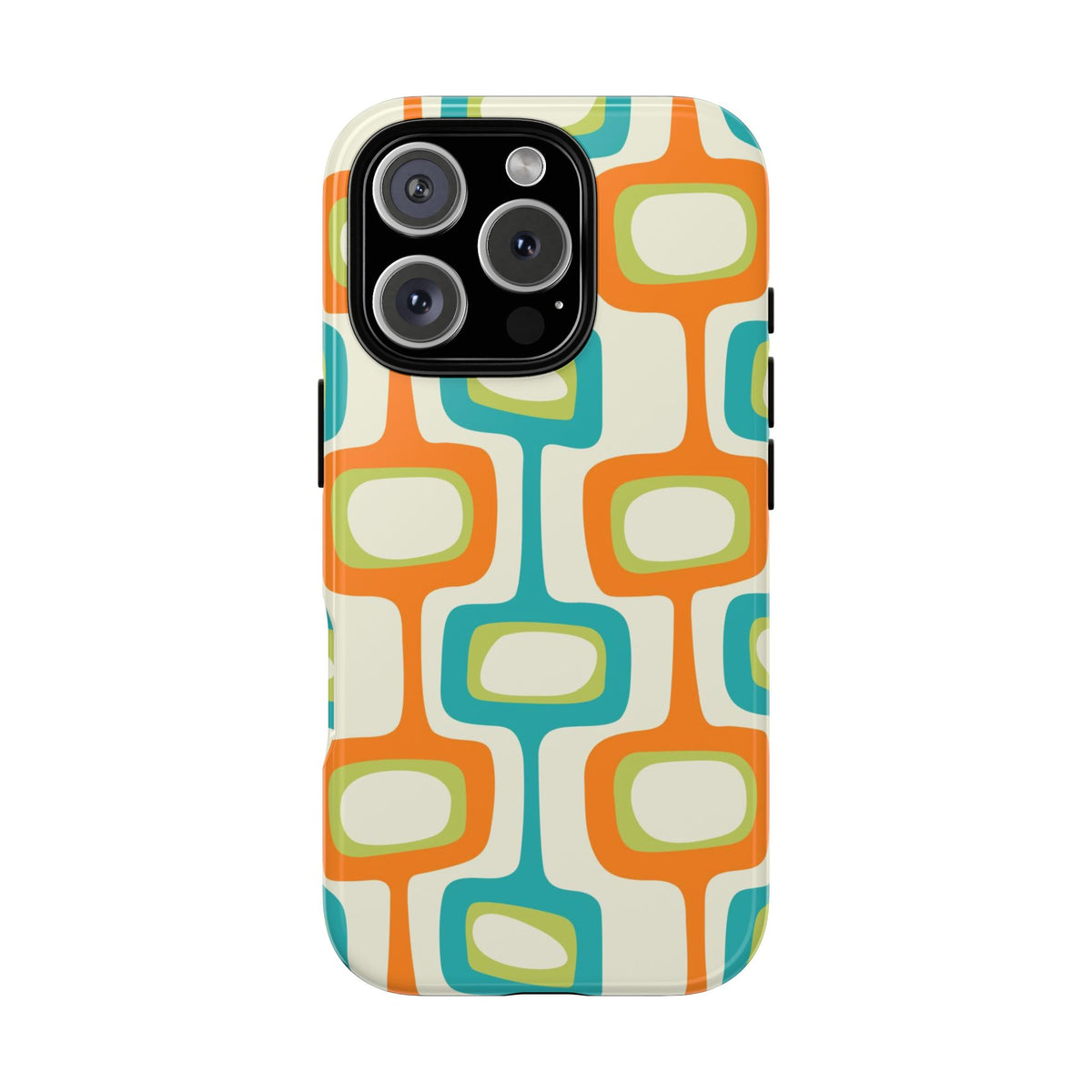 Mid Century Modern Groovy Googie Design, Colorful Smart Phone Tough Cases