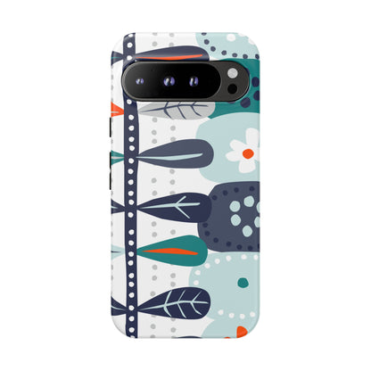 Scandinavian Modern Floral Nordic Hygge Tough Phone Case