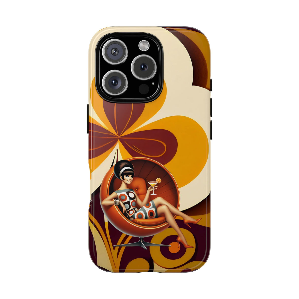 Groovy Mod 60s Retro Flower Power Phone Cases