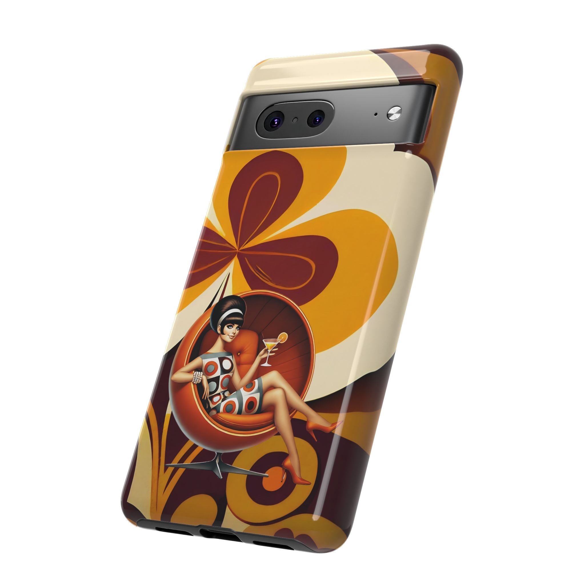 Groovy Mod 60s Retro Flower Power Phone Cases