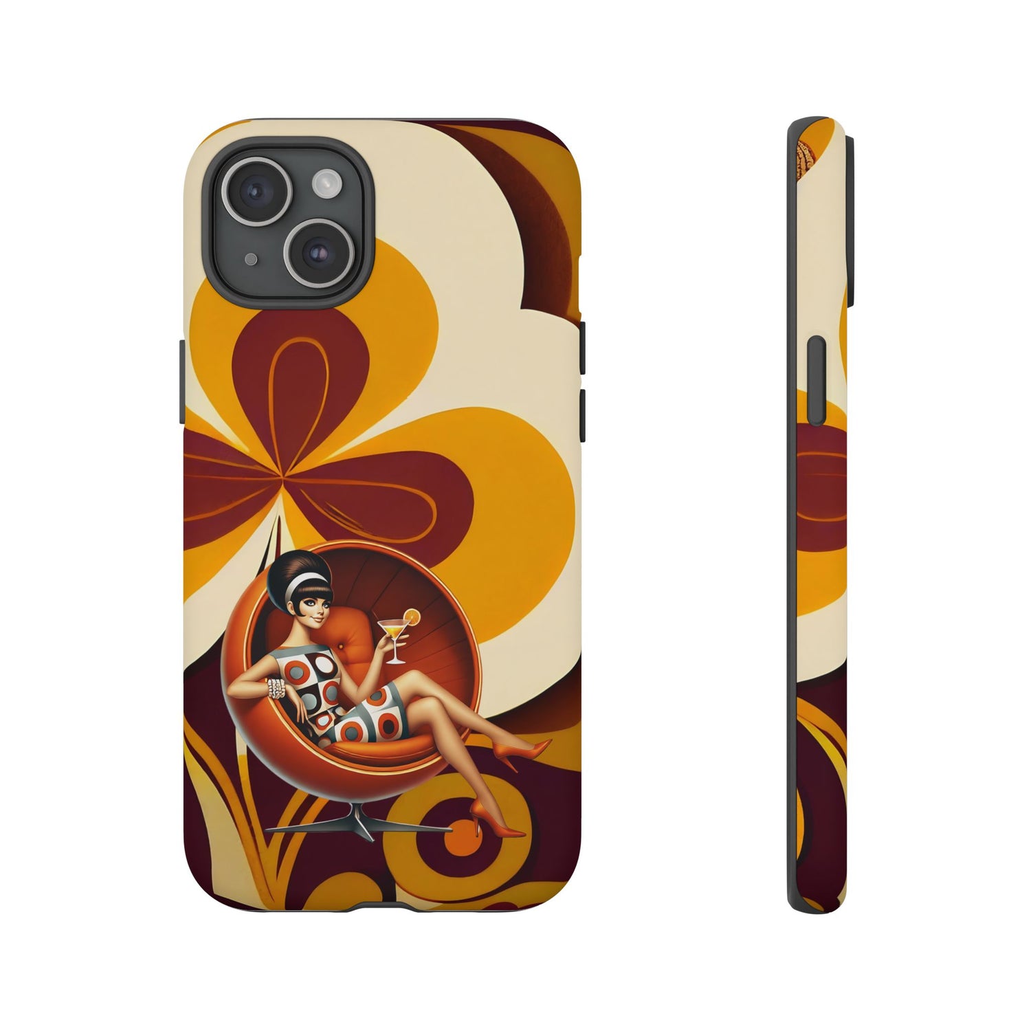 Groovy Mod 60s Retro Flower Power Phone Cases