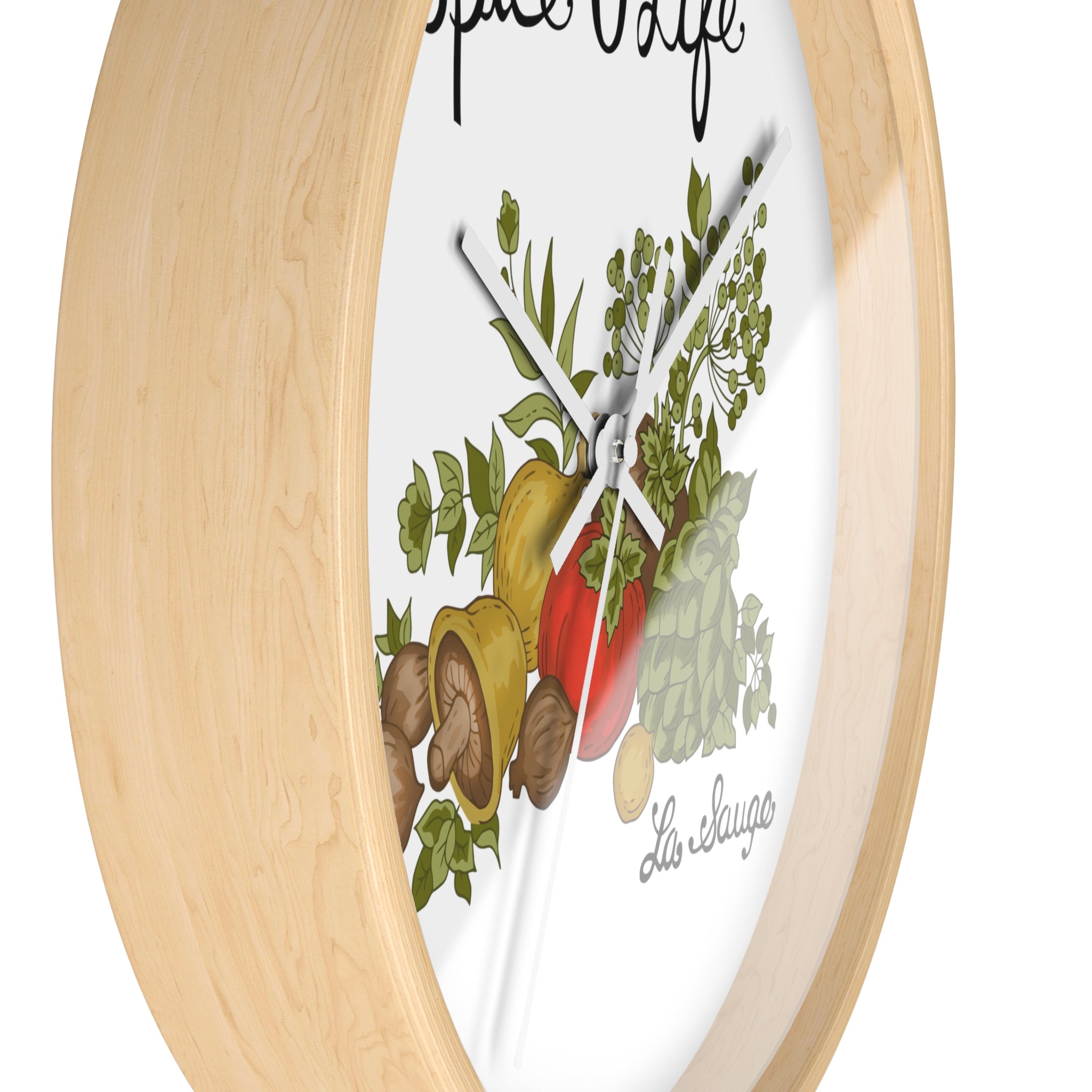 70s Spice Of Life Corningware Inspired Kitschy Mod Retro Wall Clock