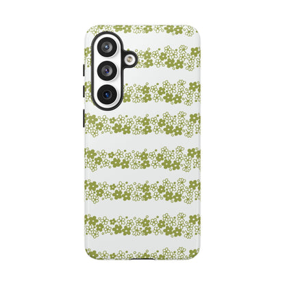 Pyrex Crazy Daisy Spring BlossonFloral Phone Case: Tough Cases with Elegant Green Floral Design, Durable Phone Cover