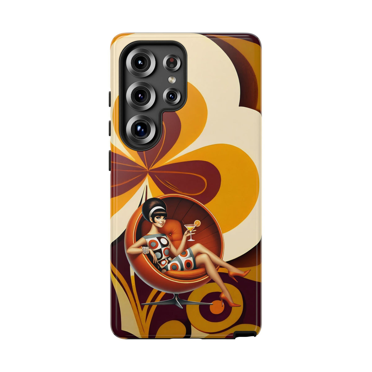 Groovy Mod 60s Retro Flower Power Phone Cases