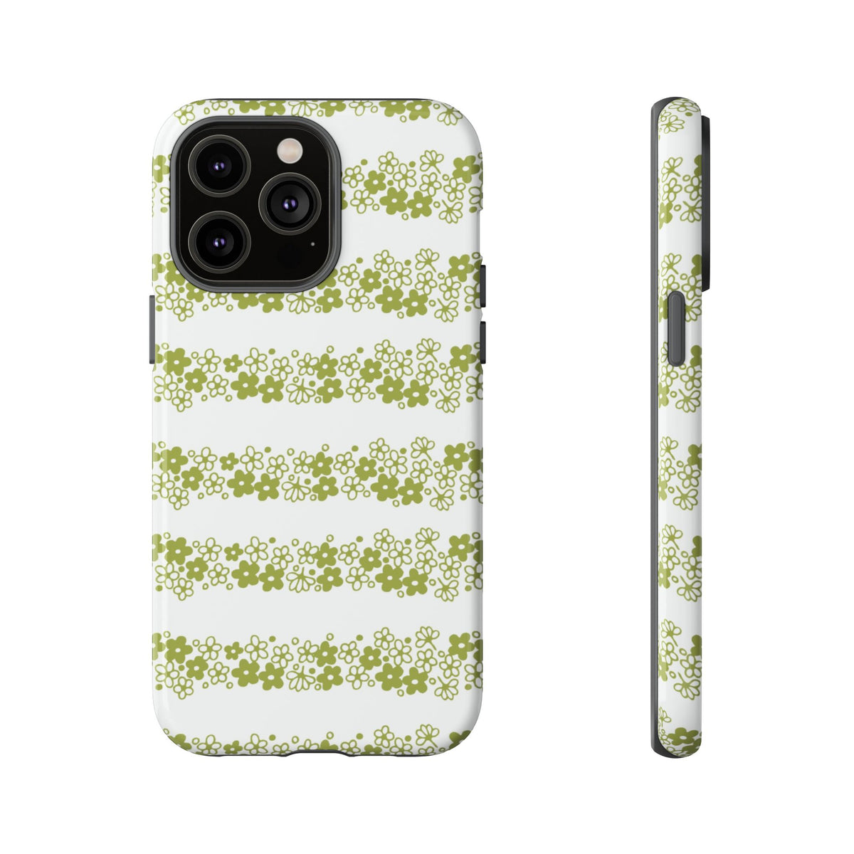 Pyrex Crazy Daisy Spring BlossonFloral Phone Case: Tough Cases with Elegant Green Floral Design, Durable Phone Cover