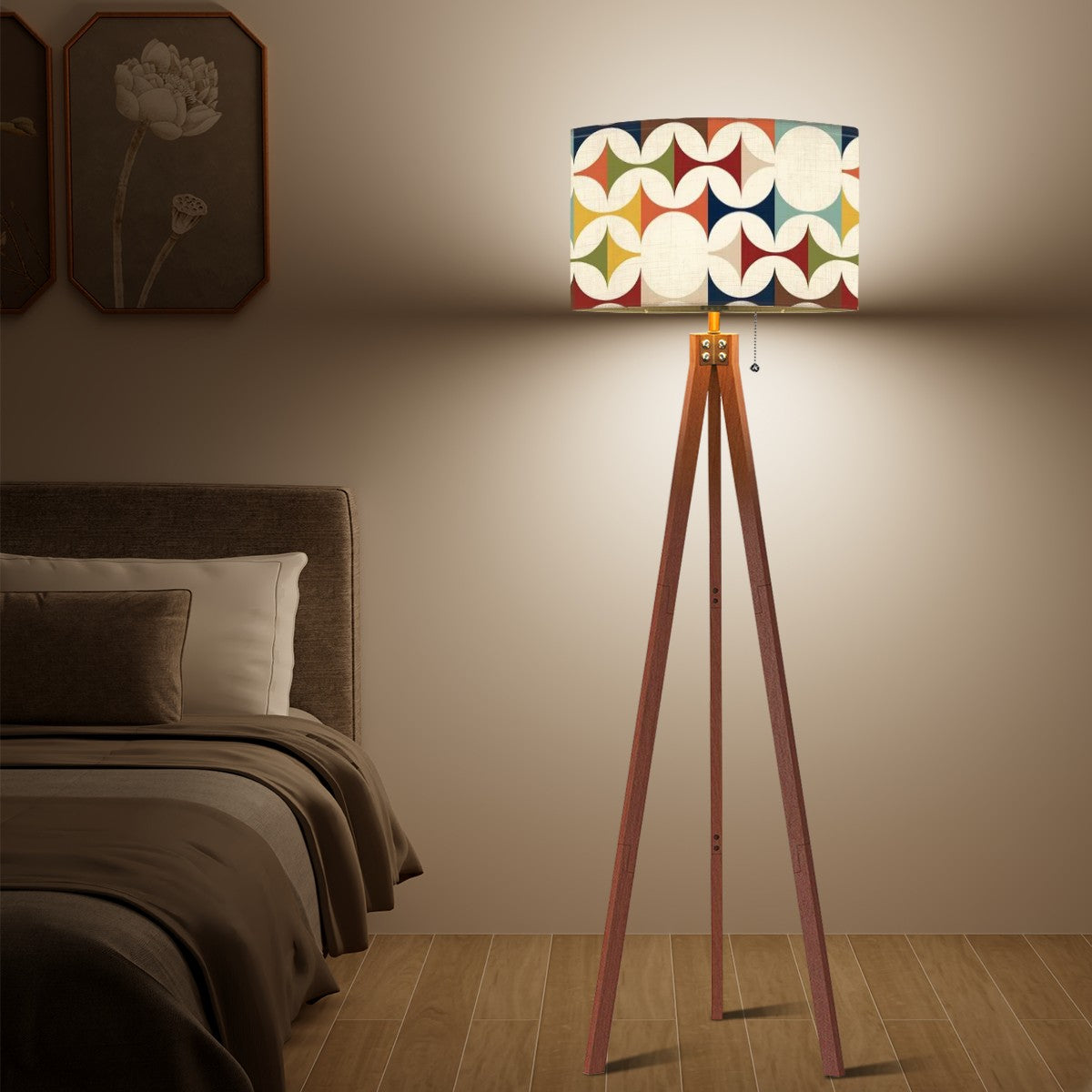 Modern Danish Scandinavian Designed Mid Century Modern Tripod Floor Lamp - Mid Century Modern Gal