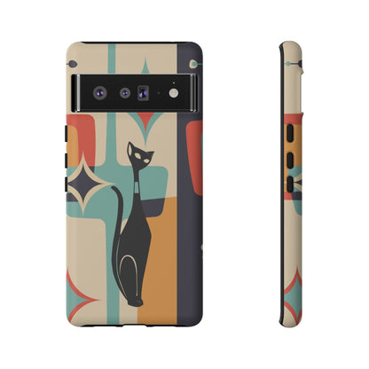 Atomic Cat, Sexton Cat, Mid Mod, Retro Geometric, Starburst Tough Phone Cases