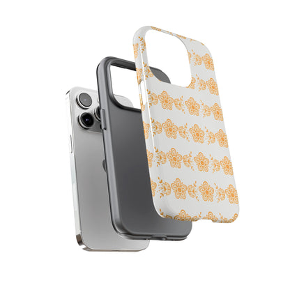 Pyrex Golden Butterfly Floral Phone Case, Tough Cases for Stylish Protection, Gift for Her, Durable, Trendy Floral Design, Cell Phone Cover