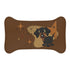 Doxie Dog, Wiener Dog Dachshund Brown Mid Mod Pet Feeding Mats - Mid Century Modern Gal