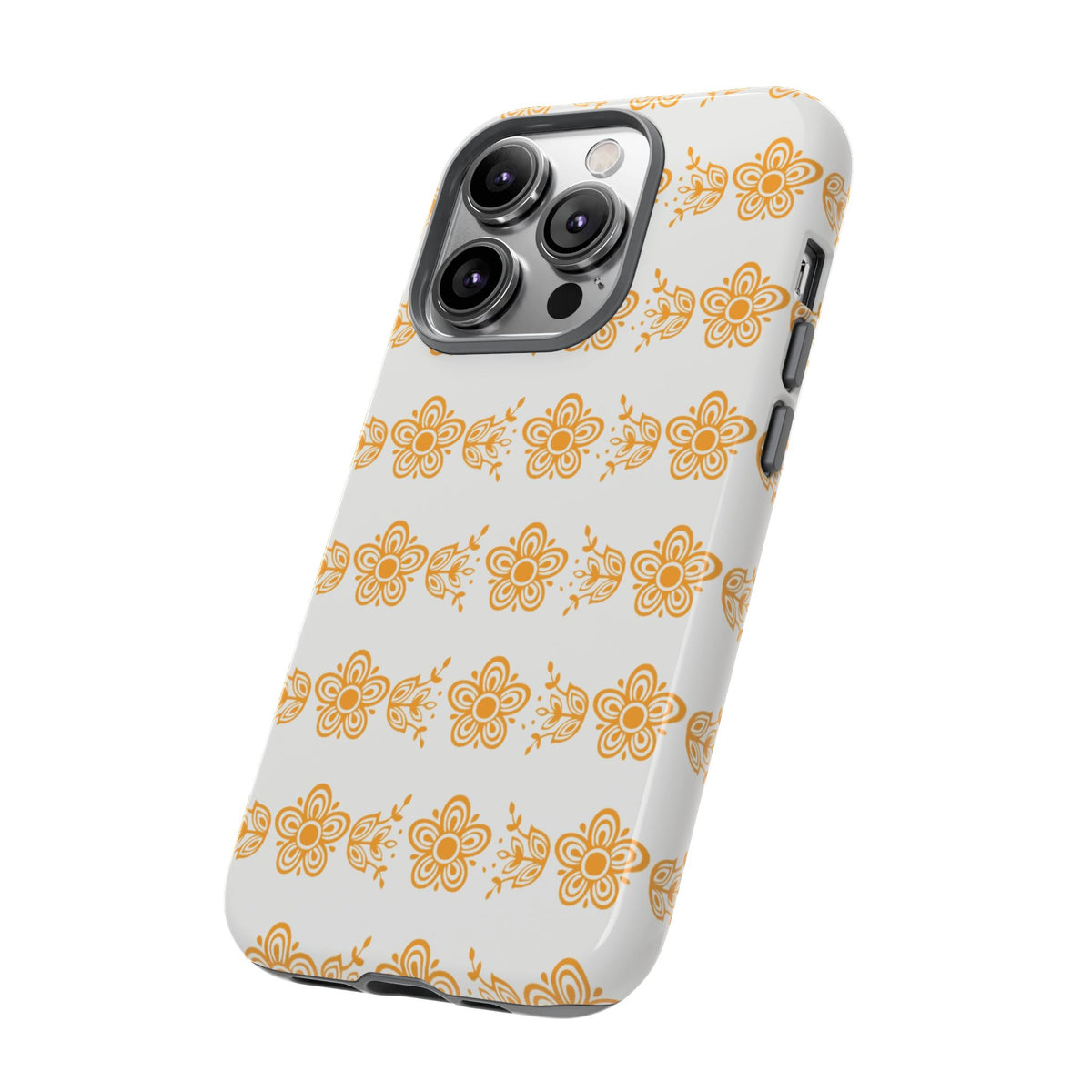 Pyrex Golden Butterfly Floral Phone Case, Tough Cases for Stylish Protection, Gift for Her, Durable, Trendy Floral Design, Cell Phone Cover
