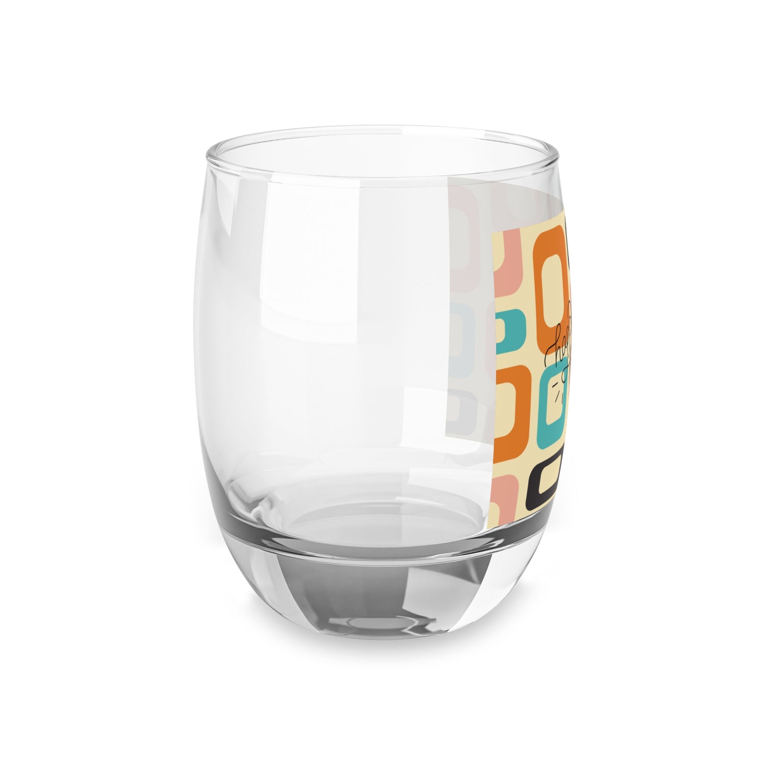 Mid Century Mod Men, Gay Pride Retro Barware Whiskey Glass