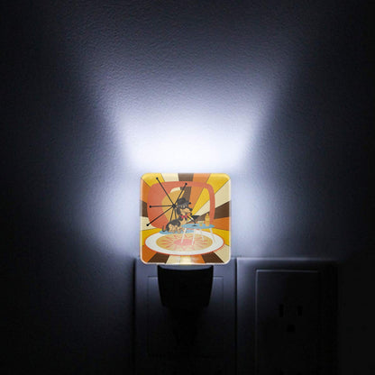 Hipster Doxie Dog Retro 70s Plug In Mid Mod LED Night Light Set of 2 - Mid Century Modern Gal