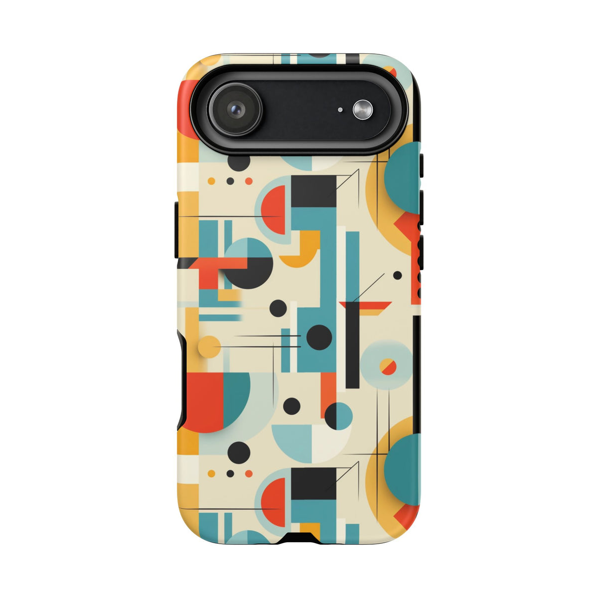 Bauhaus Designed Mid Mod Geometric Groovy Smart Phone, iPhone, Samsung, Pixel Compatible Tough Cases