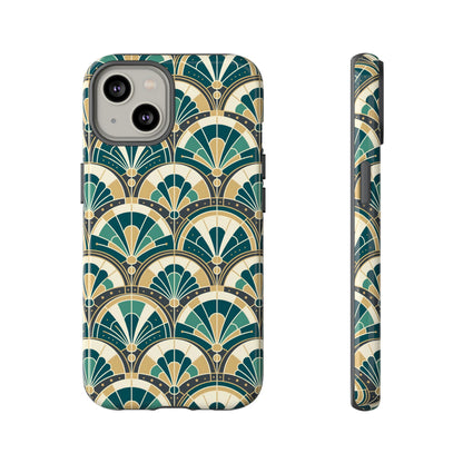 Art Deco Peacock Inspired Tough Phone Case