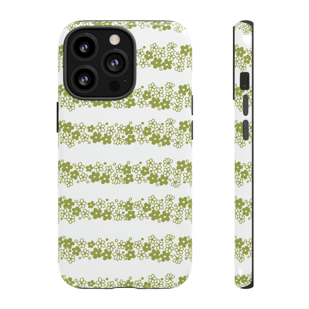 Pyrex Crazy Daisy Spring BlossonFloral Phone Case: Tough Cases with Elegant Green Floral Design, Durable Phone Cover