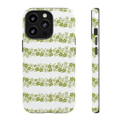 Pyrex Crazy Daisy Spring BlossonFloral Phone Case: Tough Cases with Elegant Green Floral Design, Durable Phone Cover