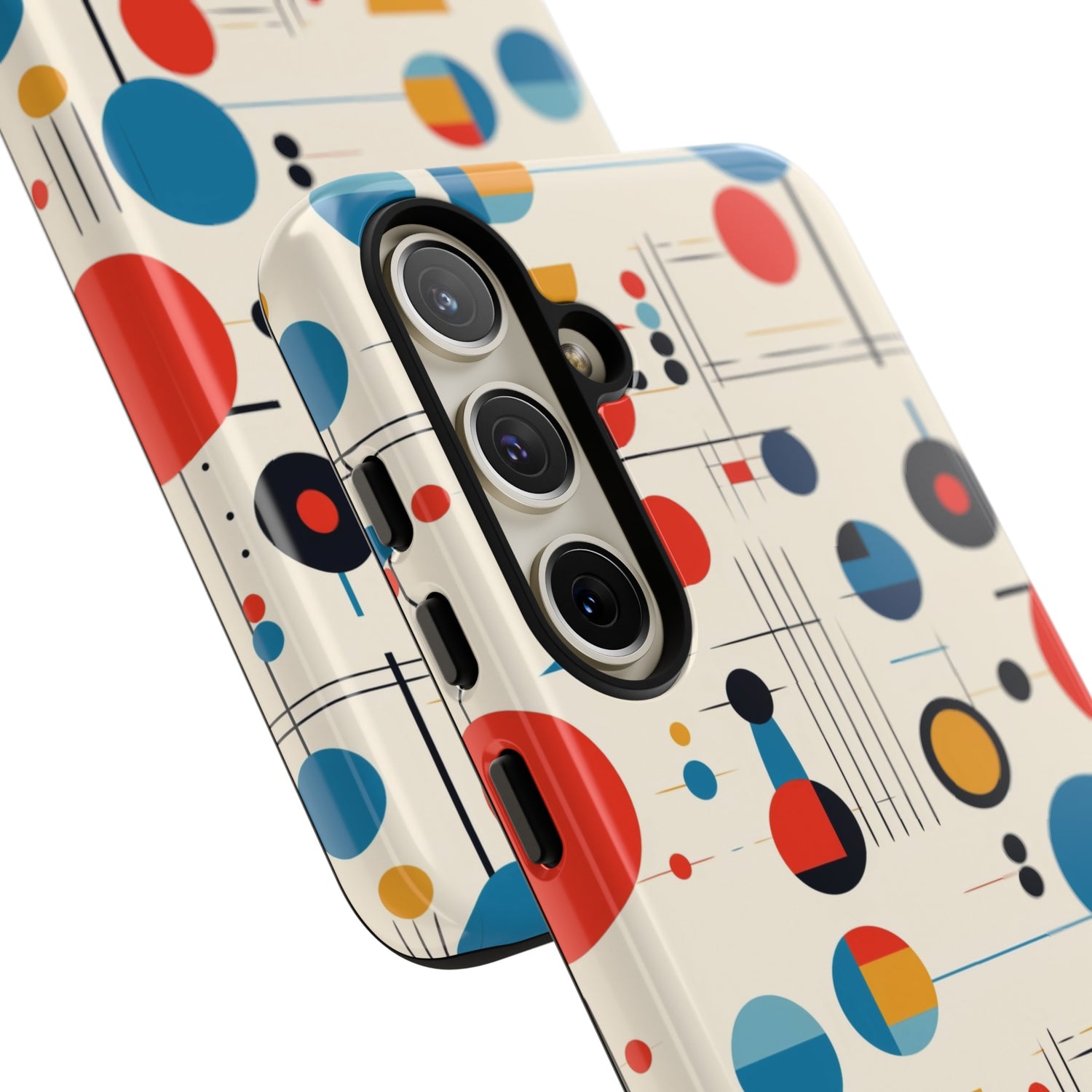 Mid Mod Bauhaus Designed iPhone, Samsung, Retro Phone Tough Cases