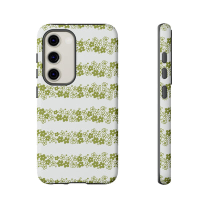 Pyrex Crazy Daisy Spring BlossonFloral Phone Case: Tough Cases with Elegant Green Floral Design, Durable Phone Cover