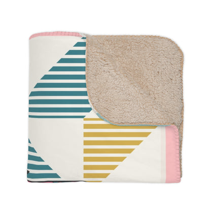 Atomic Reading Cats, Mid Century Modern Kitschy Mod Cozy Retro Blanket - Mid Century Modern Gal