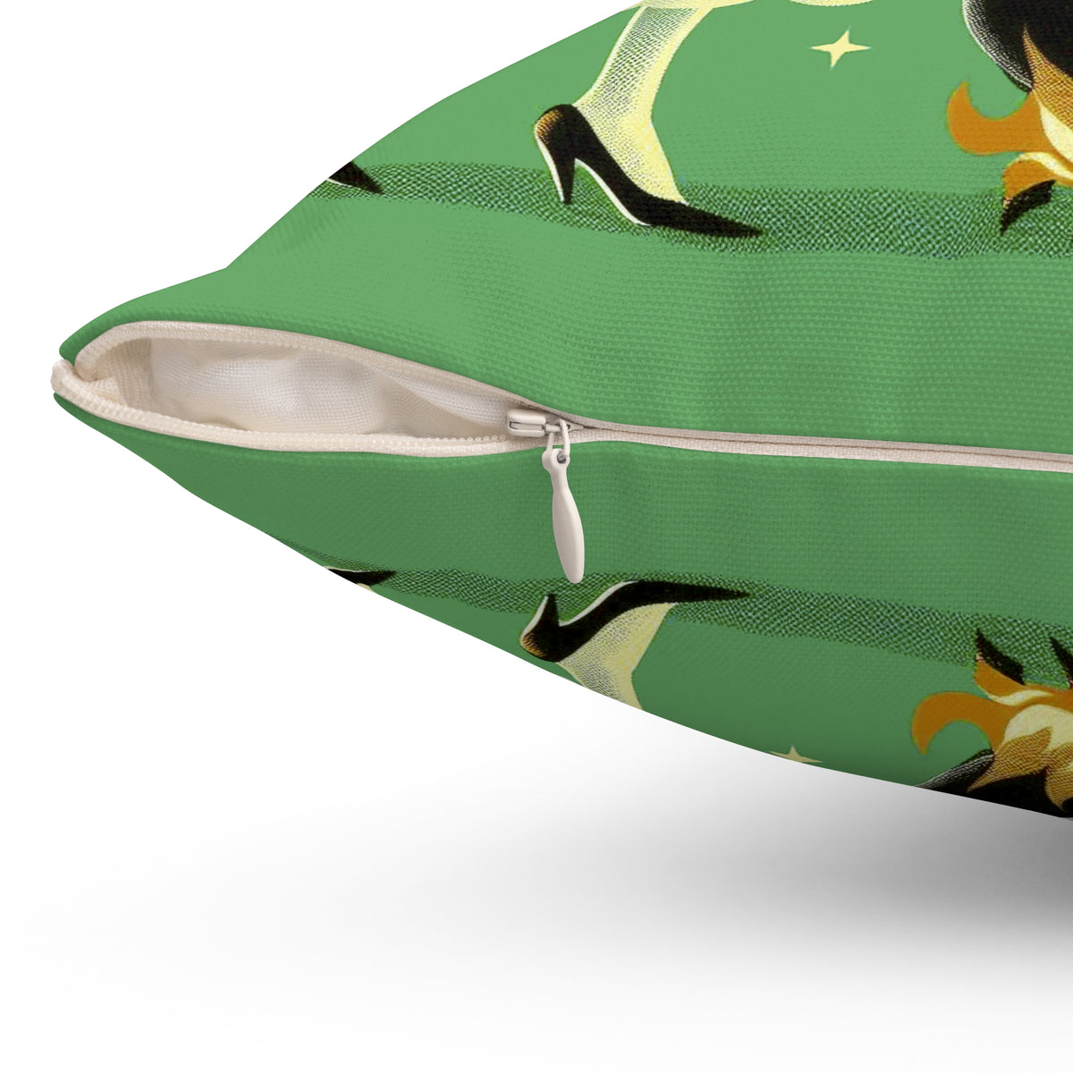 Witch's Brew Mid Century Modern Halloween Gothic Green Pillow Cover and Insert - Mid Century Modern Gal