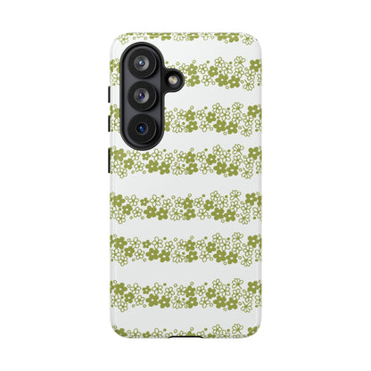 Pyrex Crazy Daisy Spring BlossonFloral Phone Case: Tough Cases with Elegant Green Floral Design, Durable Phone Cover