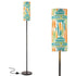 Mid Century Modern Slim Floor Lamp, Color Pop Tiki Inspired MCM Lighting - Mid Century Modern Gal