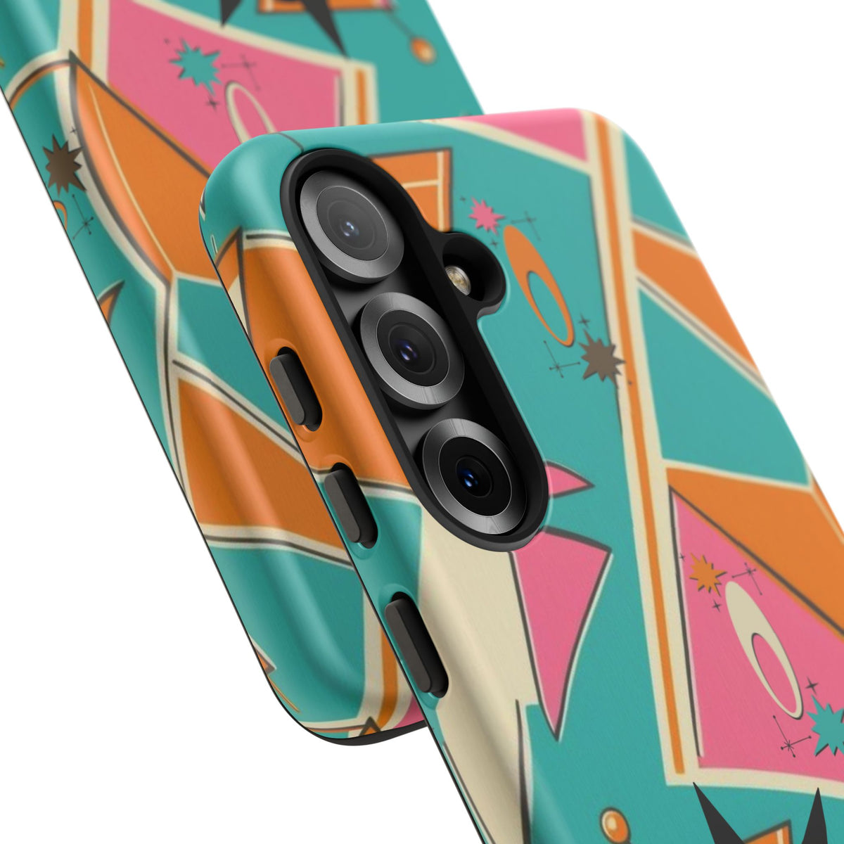 Atomic Cat Mid Mod Retro Cat Phone Case - Tough Cases for Stylish Cat Lovers
