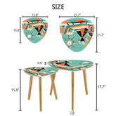 Mid Century Modern Gal, Kitschy Mod Quirky Fun Nesting Tables - Mid Century Modern Gal