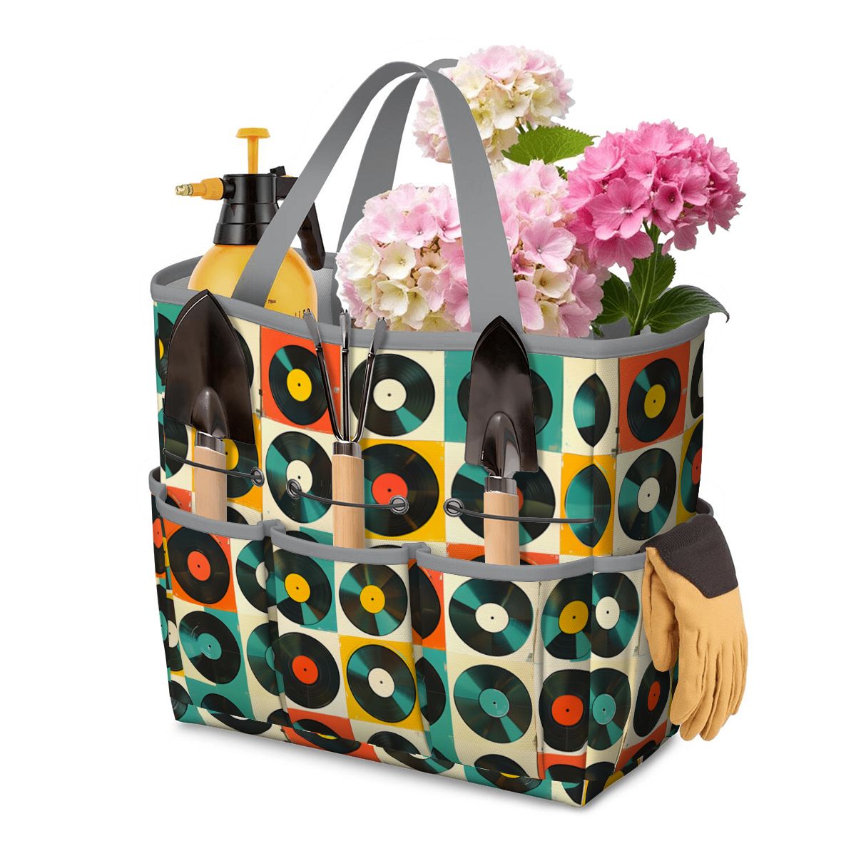 Retro Records, Groovy Mod Garden Tool Bag - Mid Century Modern Gal