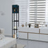 Vintage Halloween Black Cat Sexy Sexton Mid Century Modern Blue Floor Lamp with Shelves - Mid Century Modern Gal