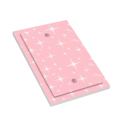 Mid Century Modern Pink Starburst Modern Switch Cover 1-Gang No Device - Mid Century Modern Gal
