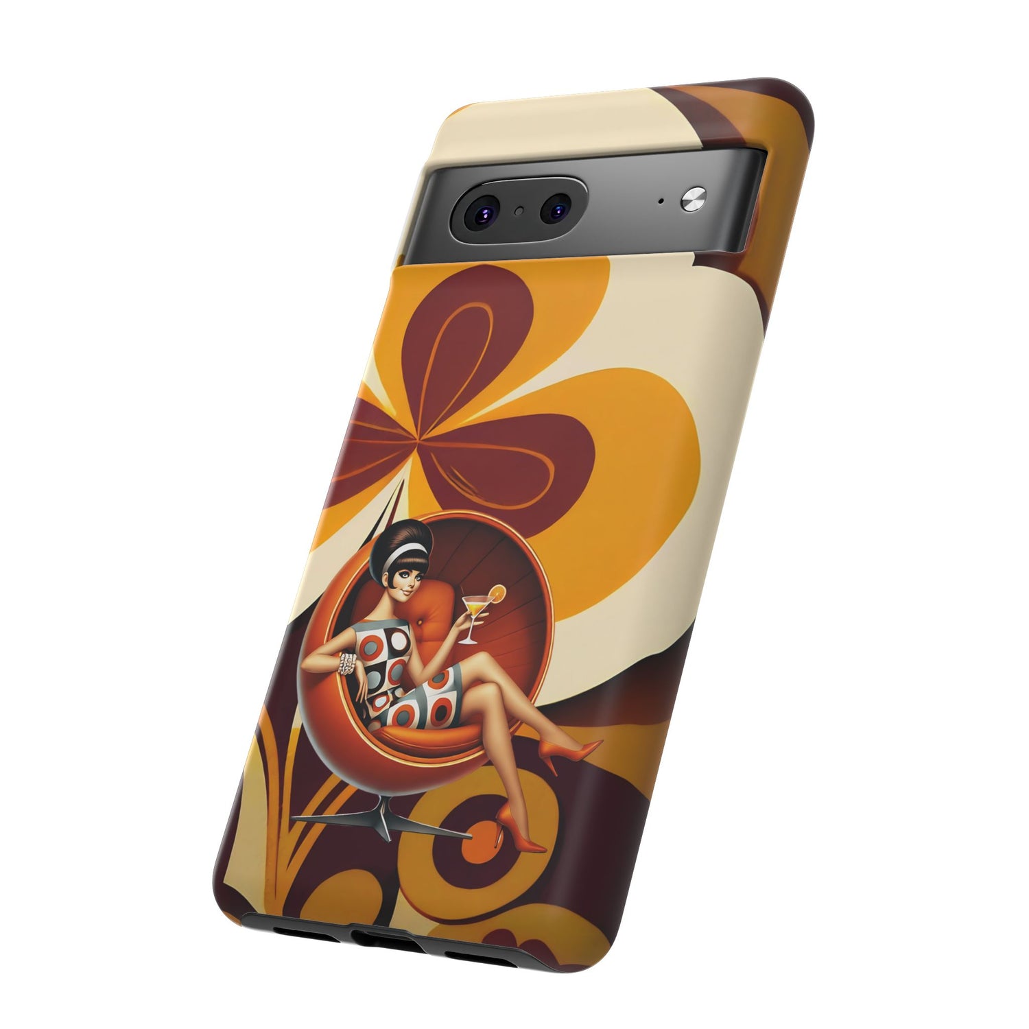 Groovy Mod 60s Retro Flower Power Phone Cases