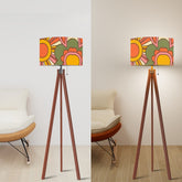 Retro 70s Groovy Sunburst, Mid Century Modern Tripod Floor Lamp - Mid Century Modern Gal