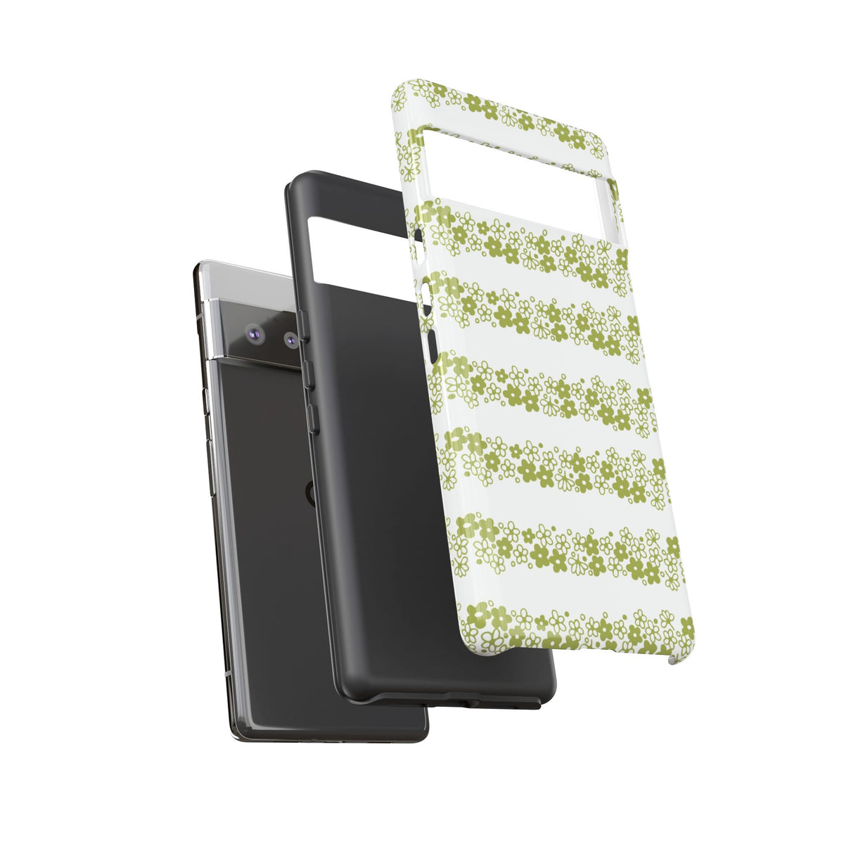 Pyrex Crazy Daisy Spring BlossonFloral Phone Case: Tough Cases with Elegant Green Floral Design, Durable Phone Cover