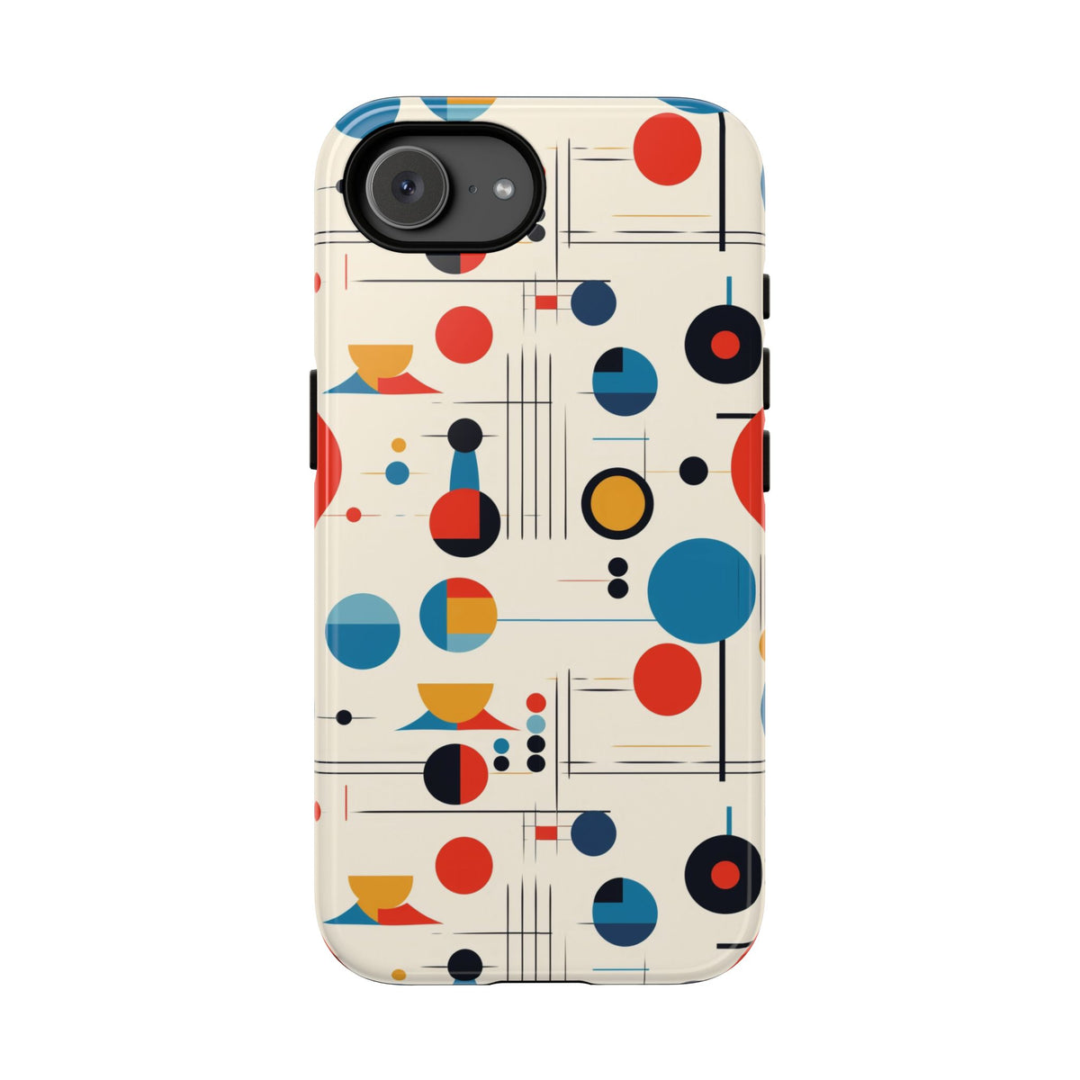 Mid Mod Bauhaus Designed iPhone, Samsung, Pixel Retro Phone Tough Cases