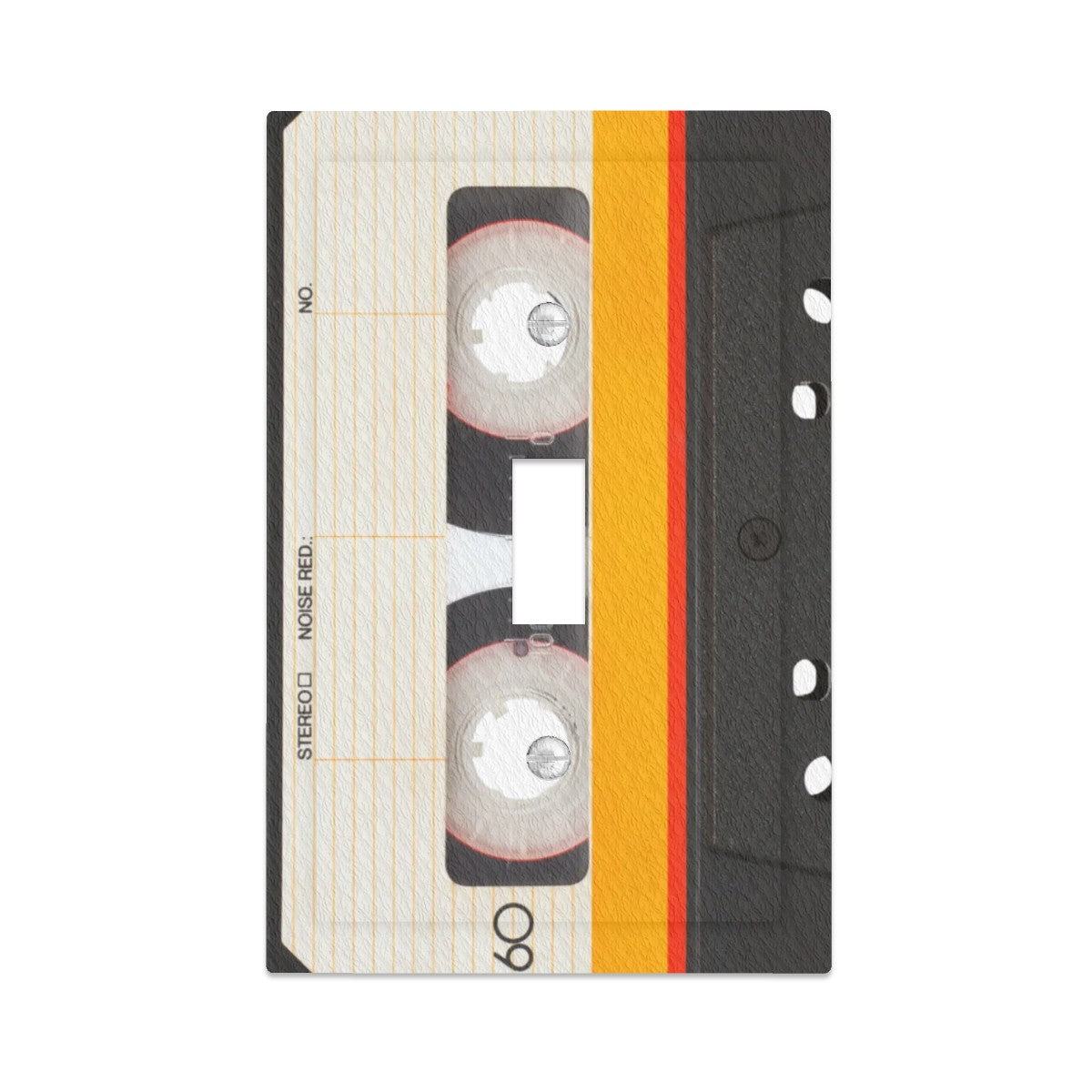 Retro Cassette Designed Leather Texture Switch Cover 1-Gang 1 Toggle