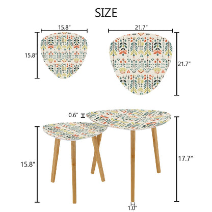 Mid Modern Danish Scandinavian Nesting Tables - Mid Century Modern Gal