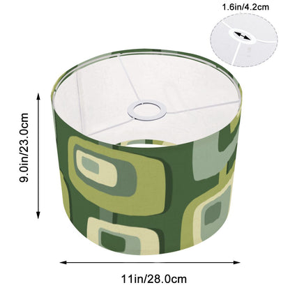 Mid Century Modern Geometric Designed Green, Mid Mod Lamp SHADE ONLY - For Arc Floor Lamps Only - Mid Century Modern Gal