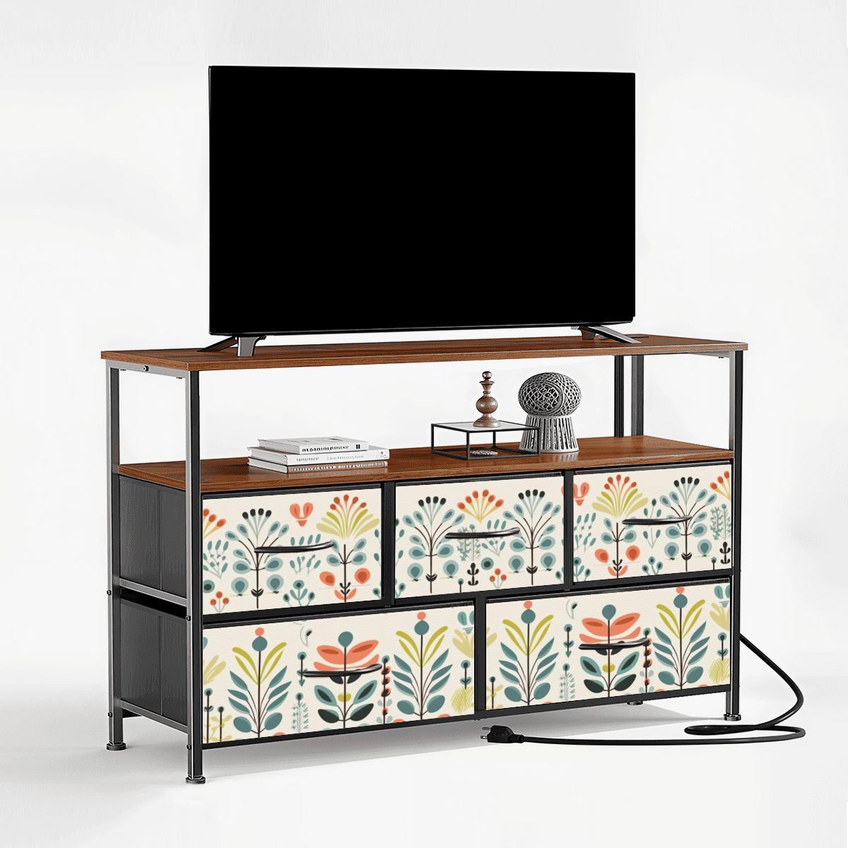 Mid Modern Danish Scandinavian TV Stand Media Console - Mid Century Modern Gal