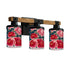 Chinoserie Blue Rose Floral Asian Inspired Vanity Light Fixture - Mid Century Modern Gal