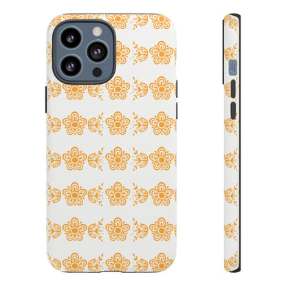 Pyrex Golden Butterfly Floral Phone Case, Tough Cases for Stylish Protection, Gift for Her, Durable, Trendy Floral Design, Cell Phone Cover