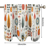 Modern Danish Scandinavian Floral Retro Mod Valance Curtains - Mid Century Modern Gal