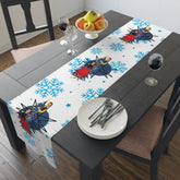 Kitschy 50s Holiday Snowflake Mod Table Runner - Mid Century Modern Gal