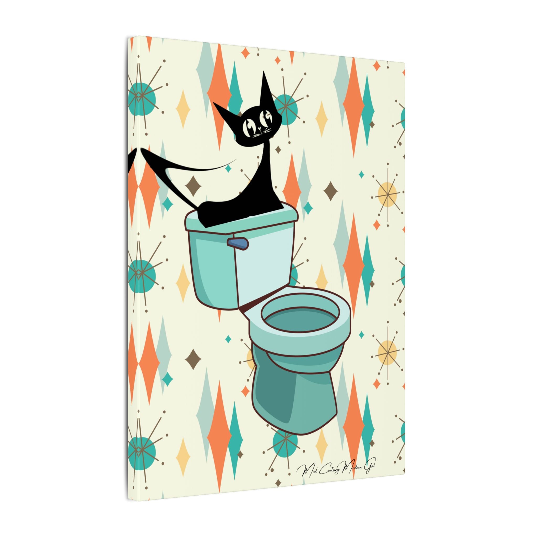 Retro Bathroom, Atomic Cat, Franciscan Starburst 50&
