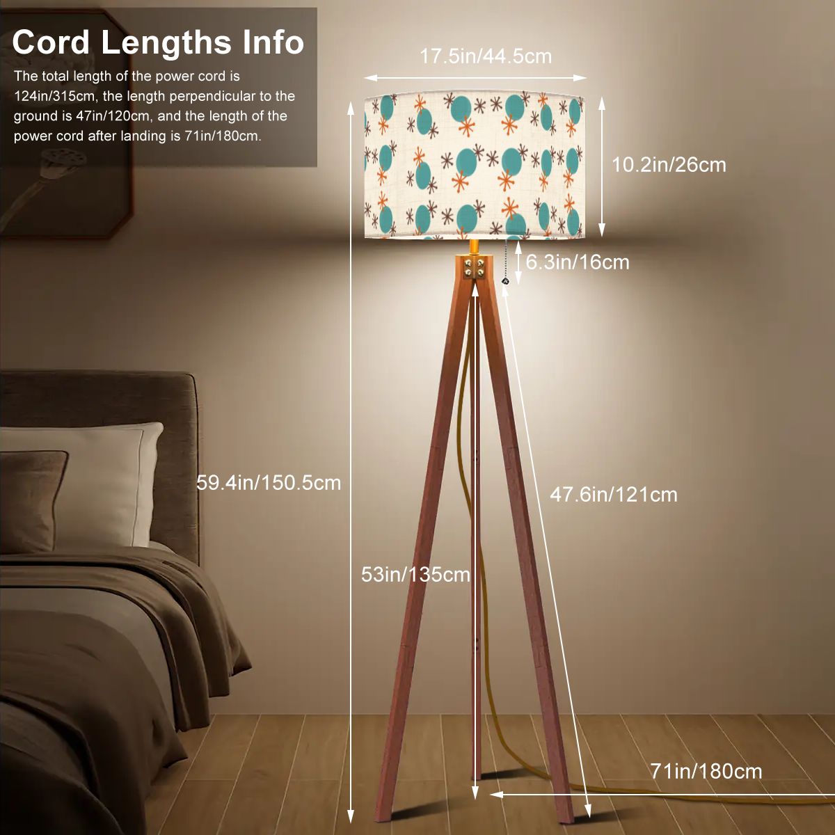 Mid Century Modern Retro Jacks, Kitschy Mod Tripod Floor Lamp - Mid Century Modern Gal