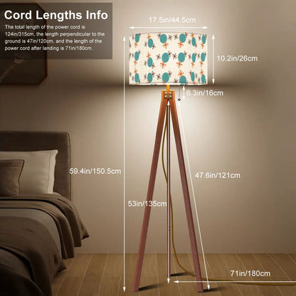 Mid Century Modern Retro Jacks, Kitschy Mod Tripod Floor Lamp - Mid Century Modern Gal
